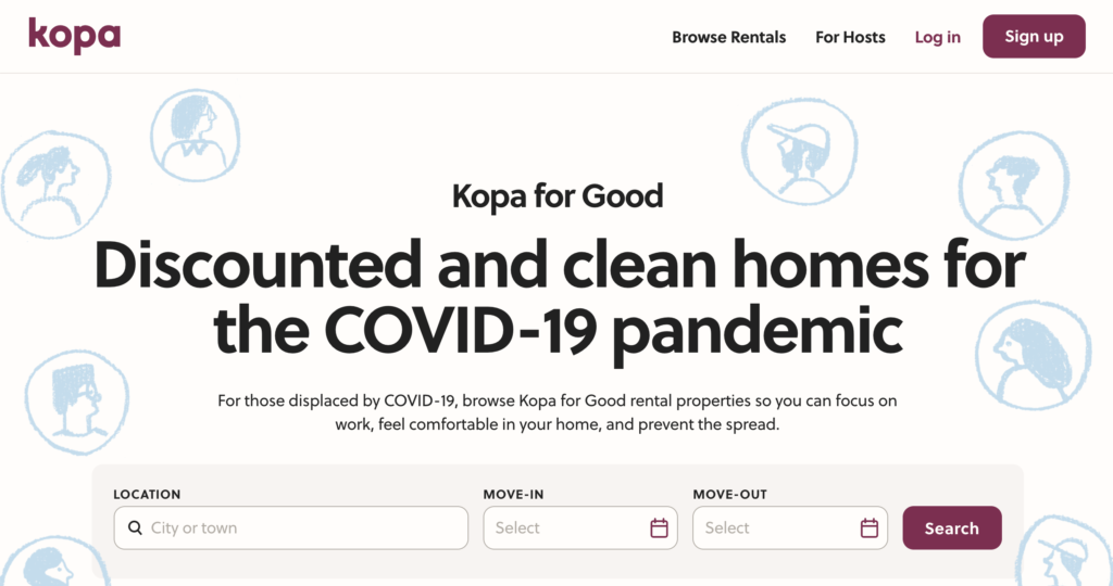 Kopa for Good website