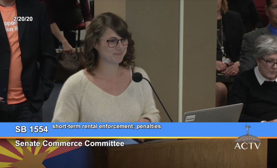 sara alper short-term rentals arizona senate bill