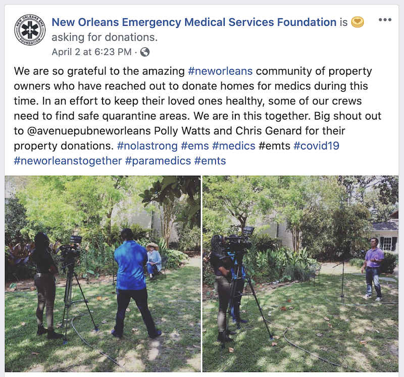 NOLA Emergency Medical Services Foundation Facebook page
