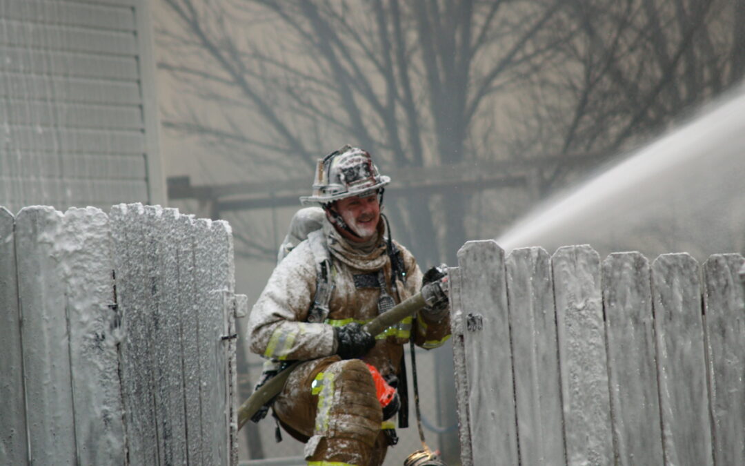 Ohio Fire Lt. Michael Wilcox responds to a fire.