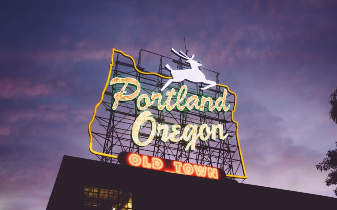 The Portland, Oregon sign