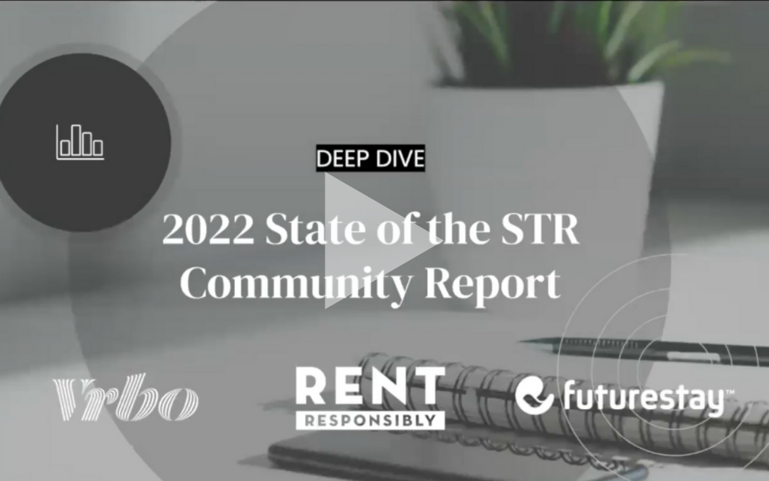 2022 State of the STR Community Report webinar cover image