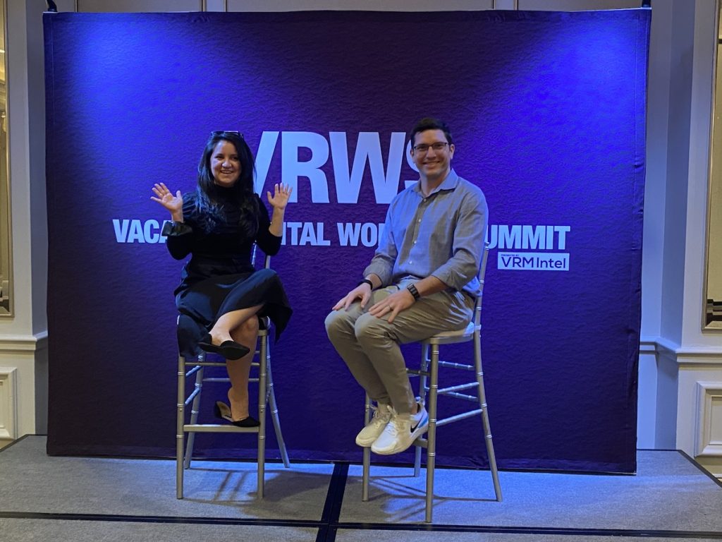Alexa Nota and Dave Krauss at the Vacation Rental Women's Summit