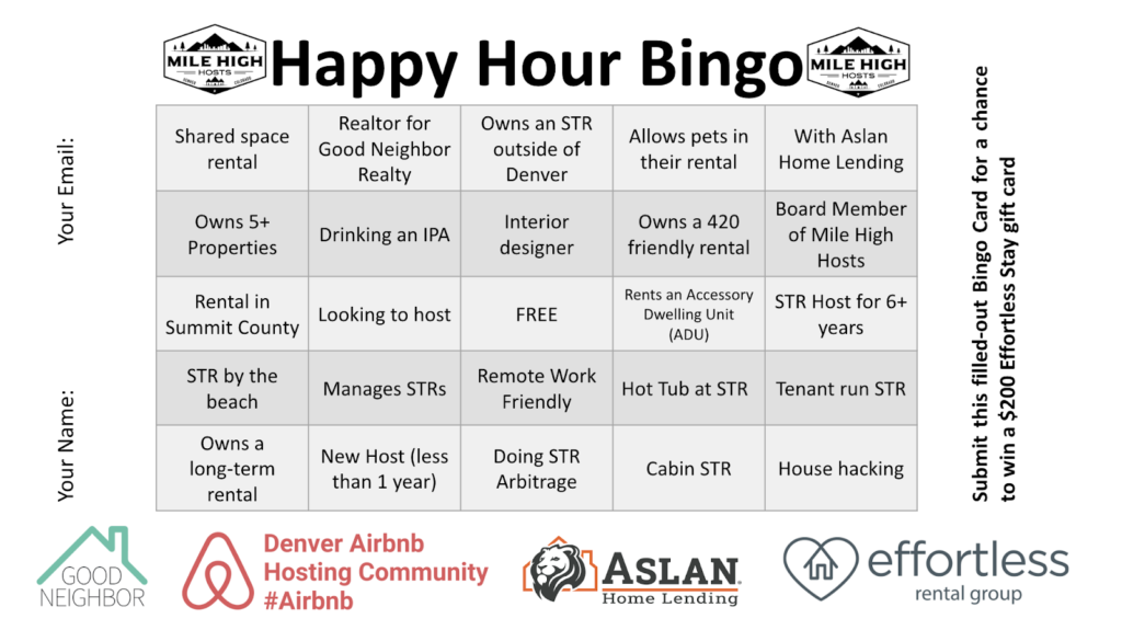 Happy Hour Bingo